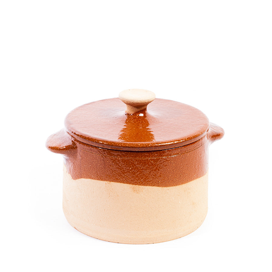 Olla con manici e coperchio cm 20 - Pentole Bionatural cod.331